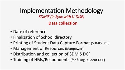 Student's Data for SDMIS, MHRD .